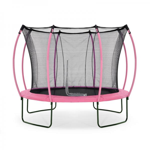 Plum 305cm Colours Springsafe Trampoline with net, pink